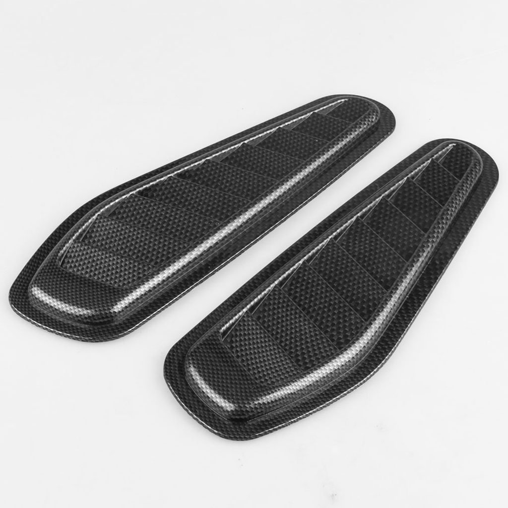 Carbon Fiber MagiDeal Pair Universal Car Decorative Air Flow Hood Scoop
