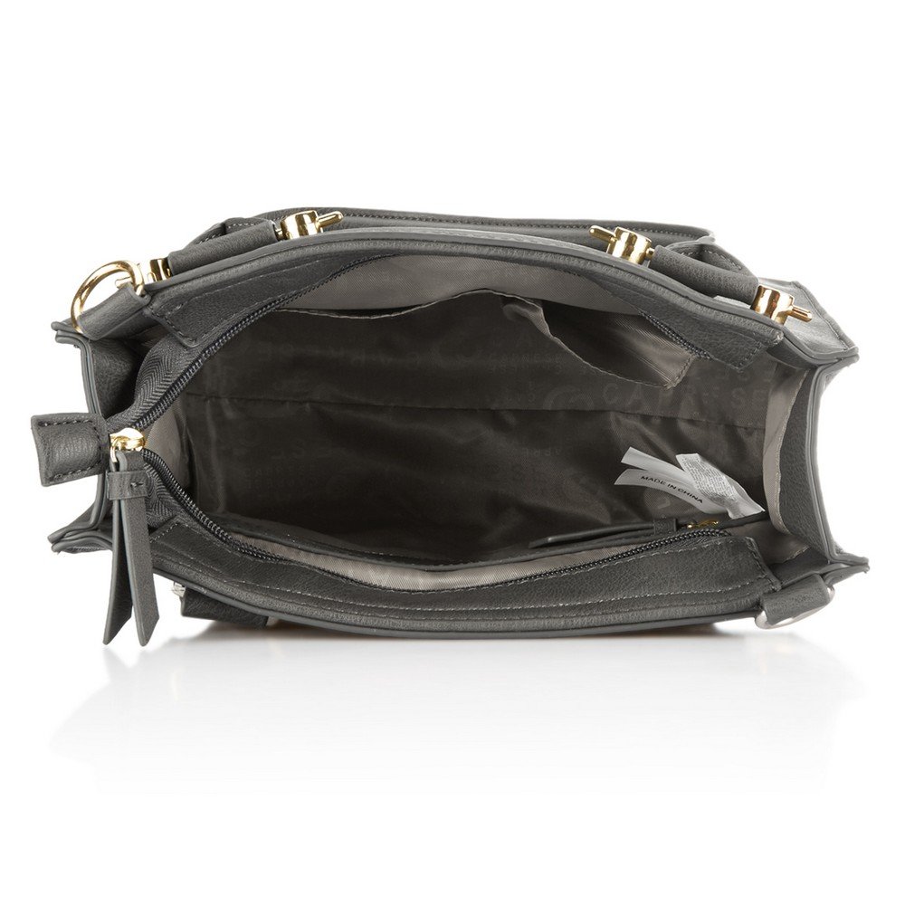 caprese women's satchel (dark grey)