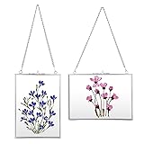JUXYES Set of 2 Brass Wall Hanging Photo