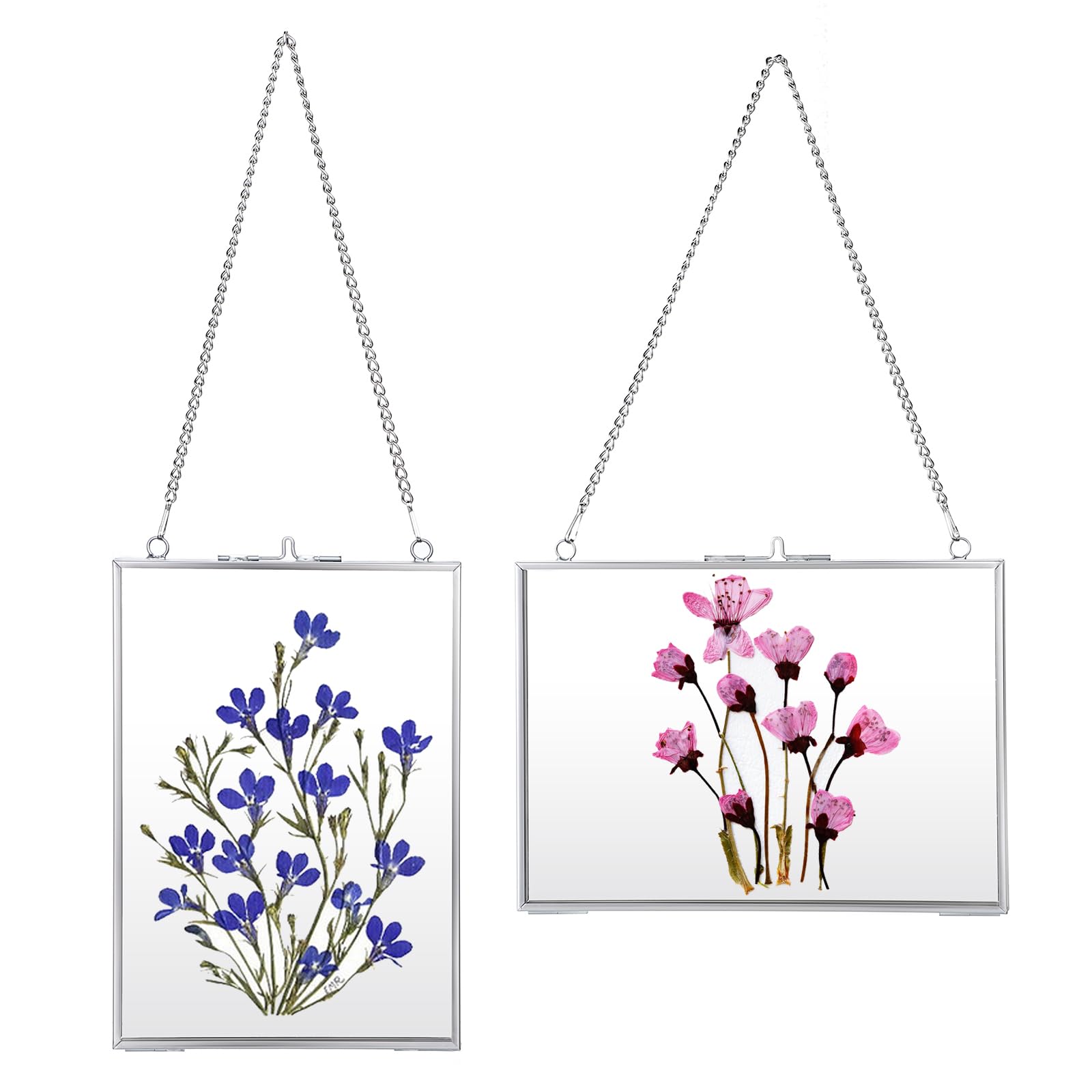 JUXYES Set of 2 Brass Wall Hanging Photo