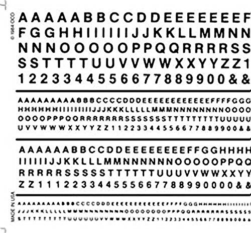 Railroad Gothic Letters, Black