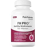 Fairhaven Health FH Pro for Women | Clinically Studied Fertility Supplements for Women | Aids Ovulation, Hormonal Balance, & Regular Cycles* | Conception for Her Fertility Support | 180 Capsules