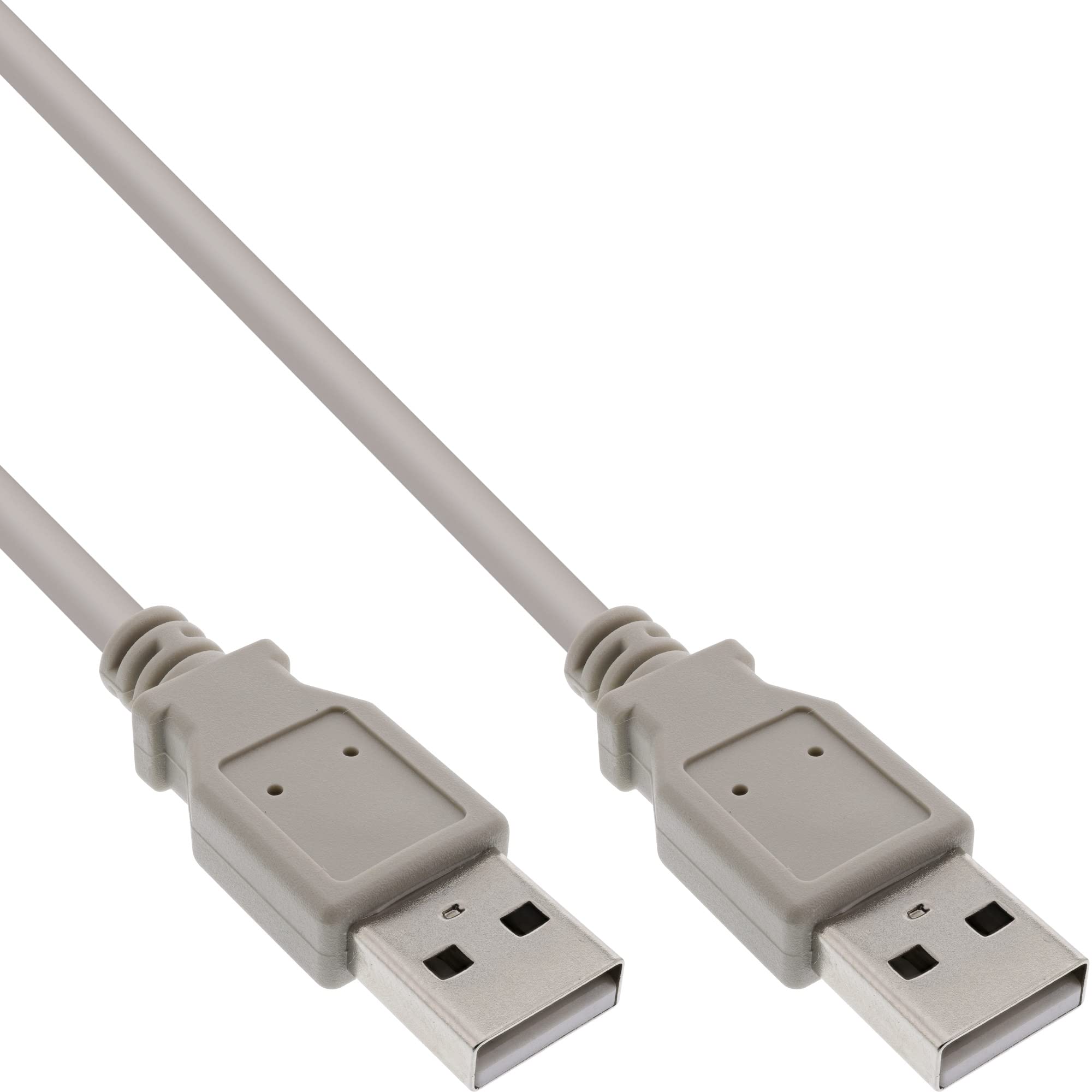 InLine 34303H 0.3 m USB A Male to Male Beige USB Cable (0.3 m, USB A, USB A, 2.0, Beige)