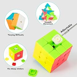 Speed Cube Set, Jurnwey Stickerless Magic Cube Set