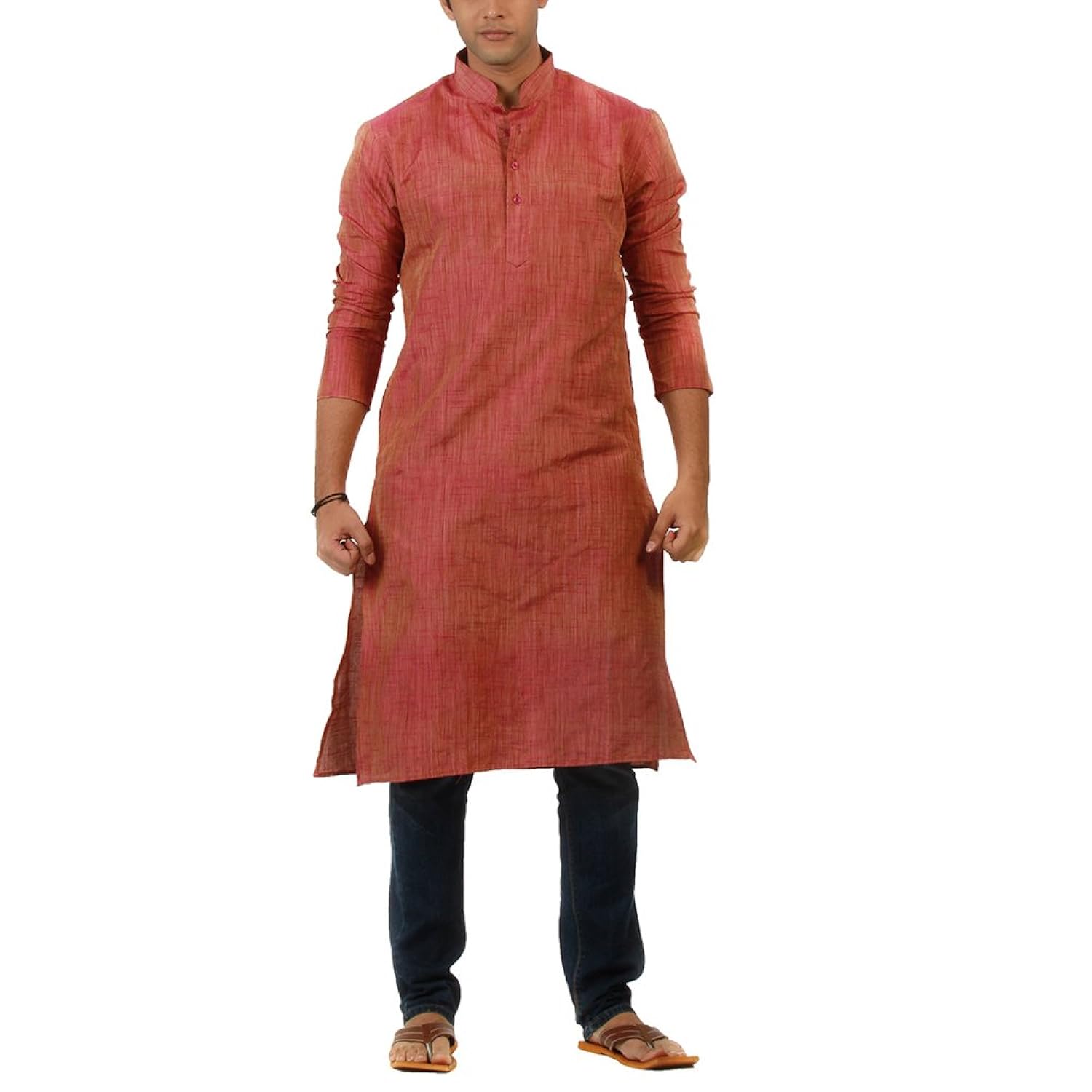 amora men's blended khadi kurta