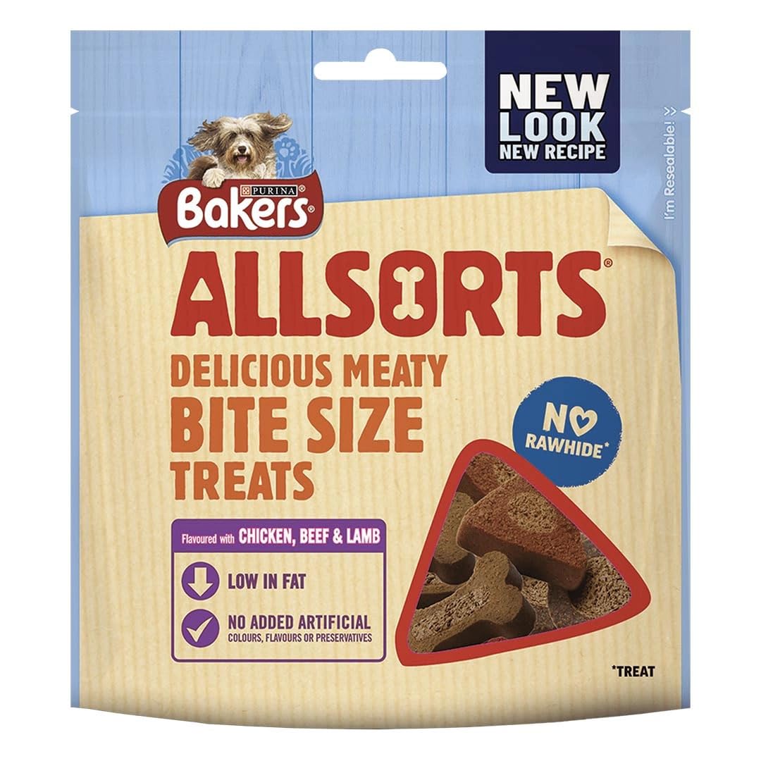 Bakers Dog Treats Chcicken & Beef Allsorts 98g (PACK OF 4)