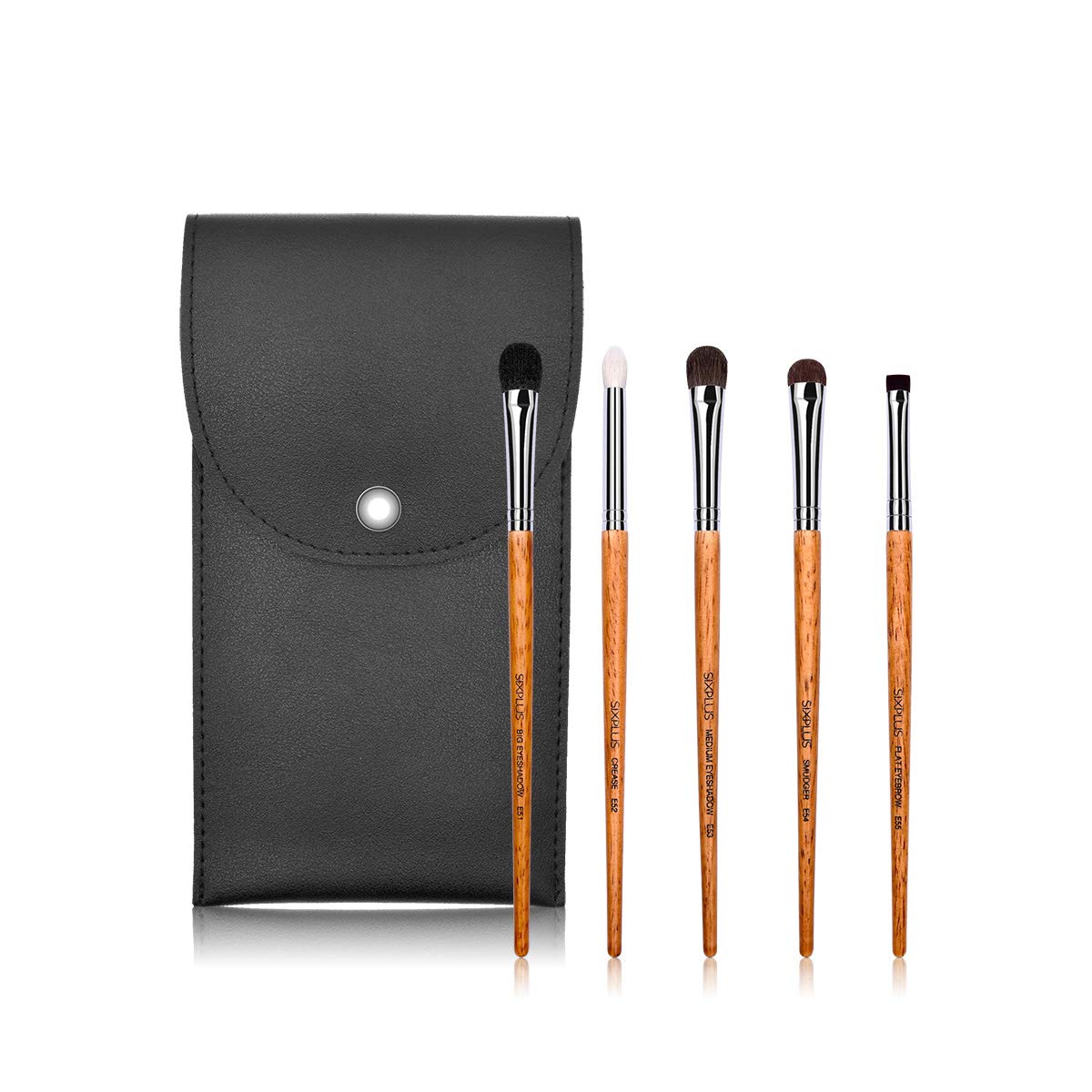 SIXPLUS 5Pcs Eye Brush Set Premium Goat Hair Horse Hair