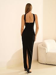 HTZMO Women Elegant Summer Bodycon Maxi Dress