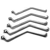 Capri Tools Brake Bleeder Wrench Set, Angled Double Box End, 7 to 11 mm, 5-Piece, Metric
