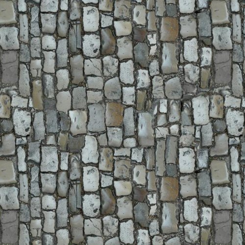 MyTinyWorld Pack of 5 Dolls House Worn Polished Cobbles Pattern Cladding Sheets