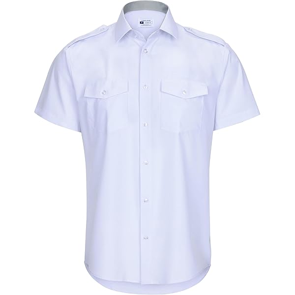 fitted lace wedding dress Van Heusen Men's Pilot Dress Shirt Long Sleeve Commander, White, 16.5