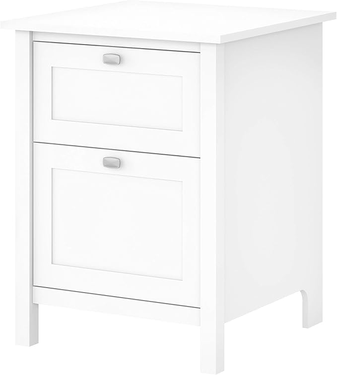Amazon Com Bush Furniture Broadview 2 Drawer File Cabinet In Pure White Furniture Decor