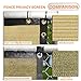 TANG Fence Privacy Screen Brown 6 Feet x 50 Feet Outdoor Shade Cloth with Grommets, 150 GSM Temporary Fence Cover with Zipties Mesh Netting Fences Blockage for Backyard Garden Patio Chain Link