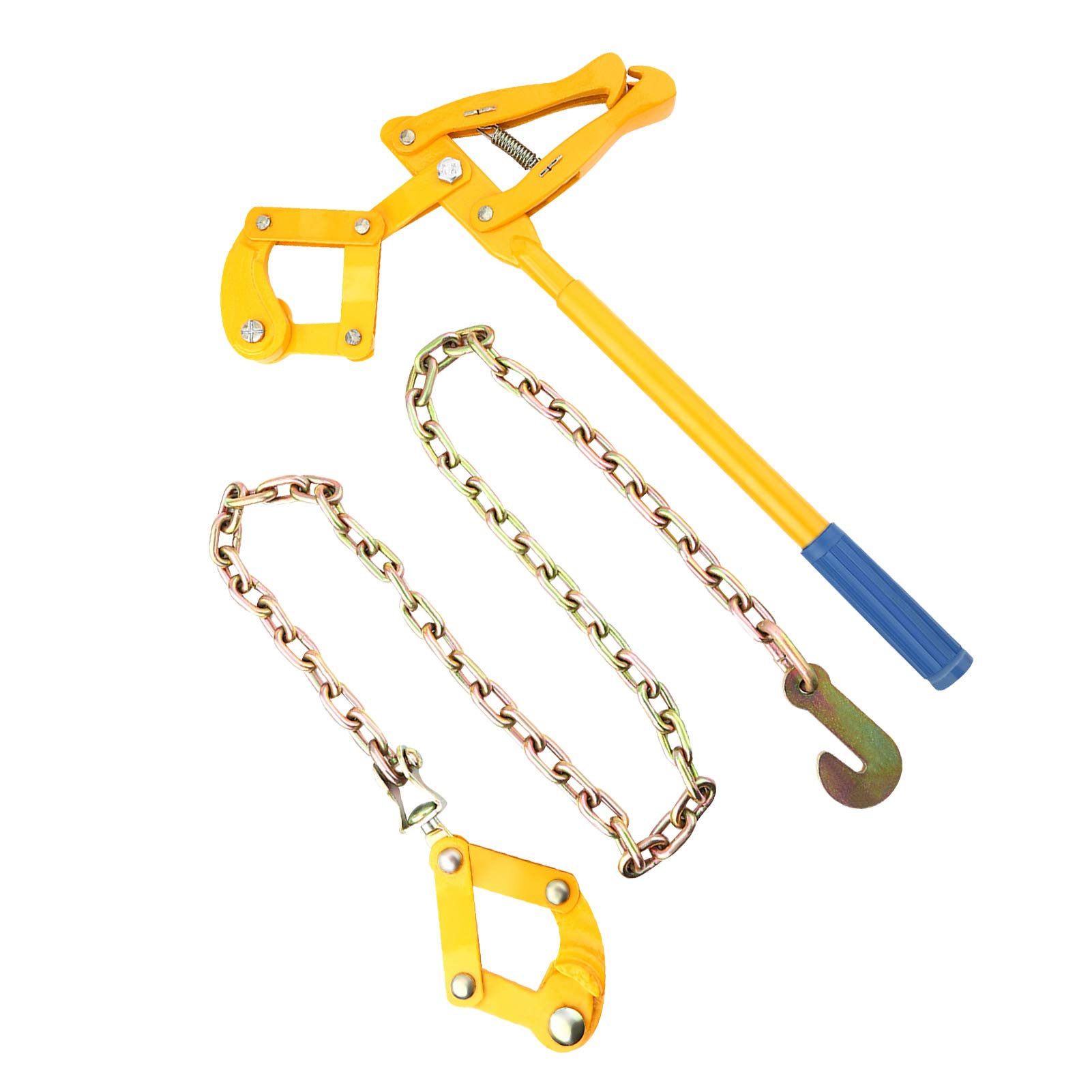 Chain Strainer, Turnbuckle Wire Strainers for Fencing, Fence Chain Puller Stretcher Tensioner Fencing Repair Wire Pulling Tool with 1.2m Chain, for Garden Farm Pasture