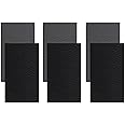 Nisorpa 6pcs Self Adhesive Leather Repair Patch 6x10in Black PU Leather Patch Kit for Couch Furniture Sofas Car Seats Handbags Jackets