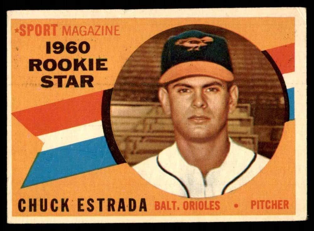 Amazon Com 1960 Topps 126 Rookie Star Chuck Estrada Baltimore Orioles Baseball Card Vg Orioles Collectibles Fine Art