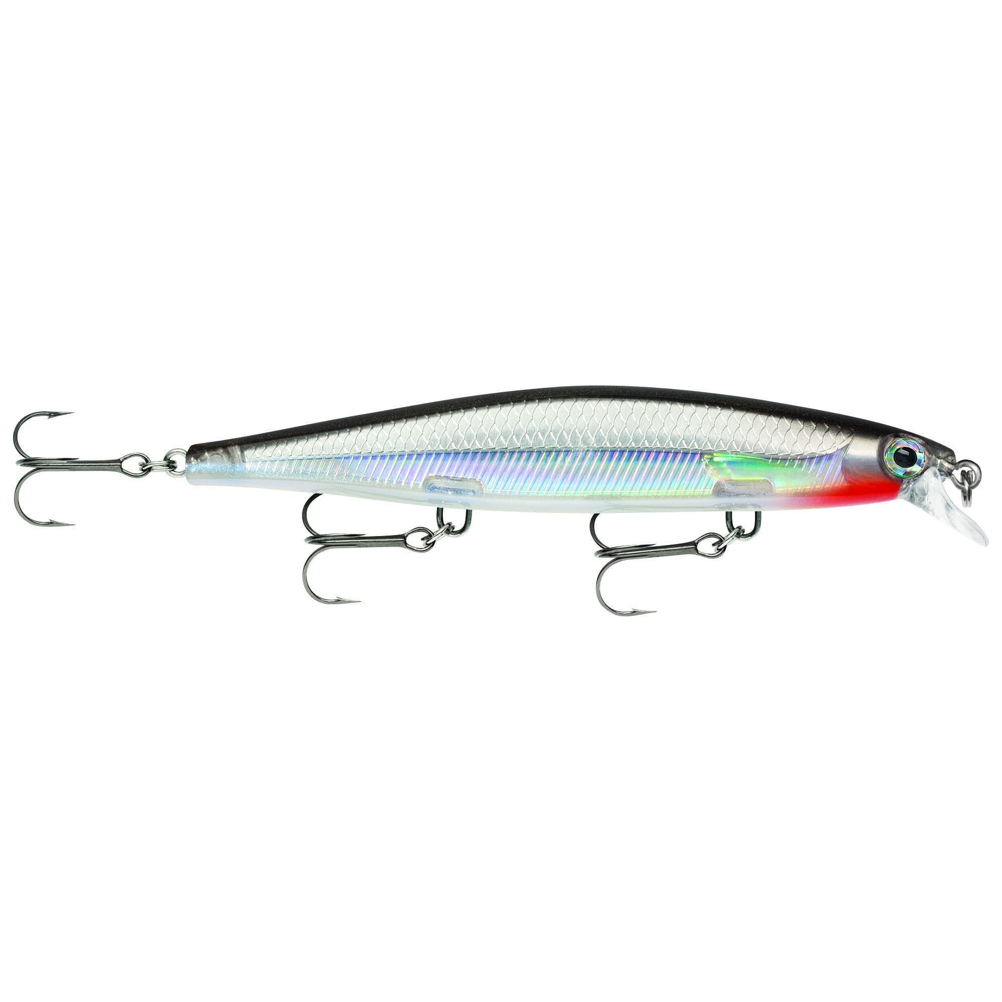 Rapala Shadow Rap Lure with Three No. 6 Hooks, 0.6-1.2 m Swimming Depth, 11 cm Size, Silver