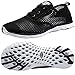 ALEADER Men's Quick Drying Aqua Water Shoes Black 10.5 D(M) US