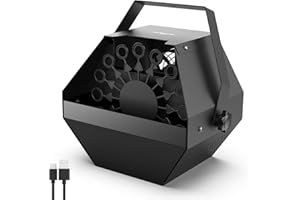 Theefun Batteries Bubble Machine: 750ML Metal Bubble Blower Type-C Operated with 1000+ Bubbles Per Minute, Professional Automatic Portable Bubble Maker for Parties Wedding Birthday Indoor Outdoor Use