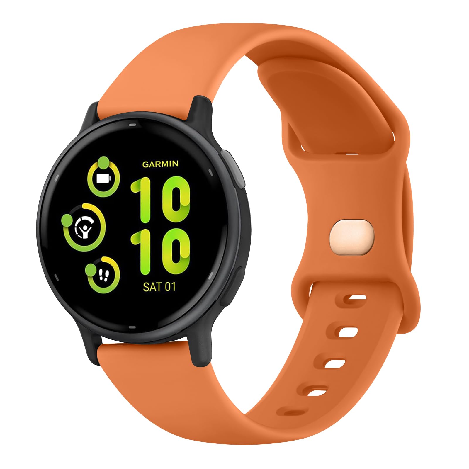 Garmin Vivoactive 5/Music Soft Silicone Strap Replacement (Orange) for Vivoactive 3/5