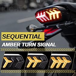 KICRY Tail Light with Turn Signals Led Integrated