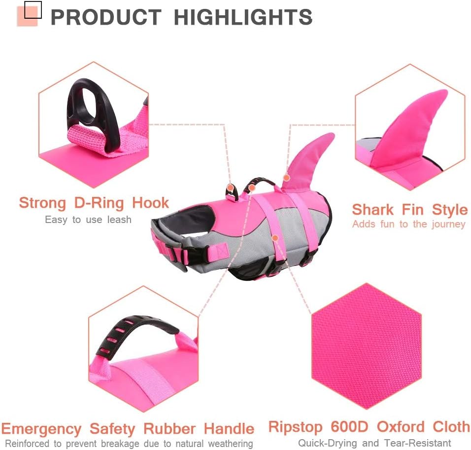 CITÉTOILE Dog Life Jacket Shark Costume - Image 5