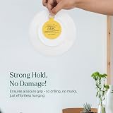 WINSOME Disc Plate Hangers 75mm Self Adhesive Wall Plate Holder view 2