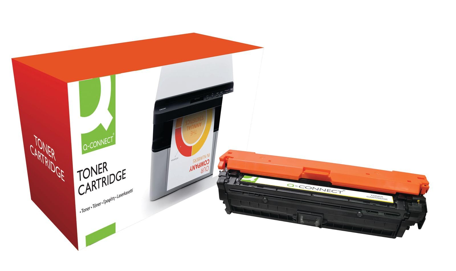 Q-Connect HP 307A Remanufactured Yellow Laserjet Toner Cartridge CE742A