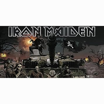 Doux En Microfibre Iron Maiden Imprimé Personnalisé