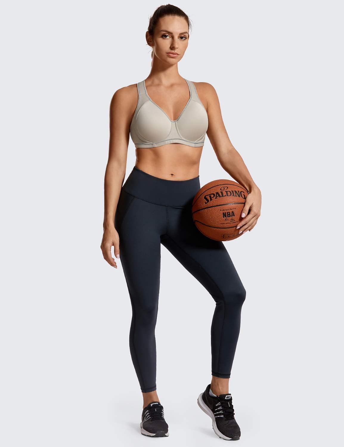 SYROKAN Coolmax High Impact Sports Bras for Women Underwire Full Figure Running Workout at  Women’s Clothing store