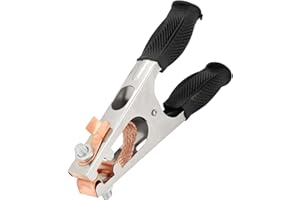 VIKYE 500A Ground Clamp, Electroplated Ground Clamp Copper Welding Earth Clip Perfect Replacement Part for Manual Welder 20x9x3cm(US Type)