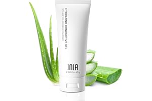 INIA Microcurrent Conductive Gel for Facial and Body Skin Care Machines – Hydrating Gel Primer with Hyaluronic Acid, Anti-Aging & Skin Tightening for Women and Men, 2.11 Fl Oz
