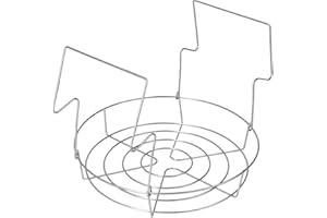 ZASCHMOY Stainless Steel Canning Rack with AntiScalding Foldable Handles for Efficient Water Bath Canning - Holds 8 Wide Mout