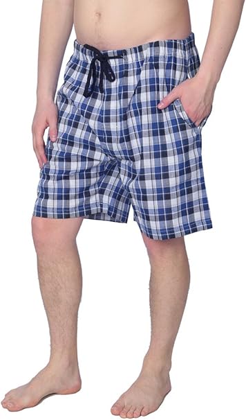 mens cotton plaid shorts
