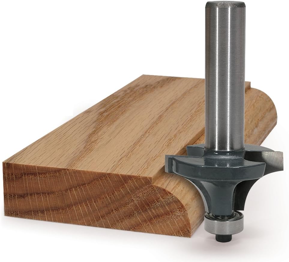 MLCS 8650 Round Over 1/8Inch Radius Router Bit, 1/2Inch Shank Edge