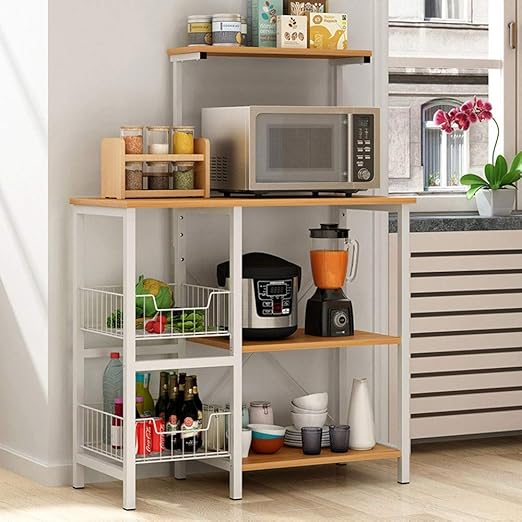 Horno de Microondas del Estante Estante de la cocina del ...