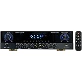 Rockville SINGMIX 5 V2 2000w Bluetooth Pro/Karaoke/Home Amplifier Mixer Receiver