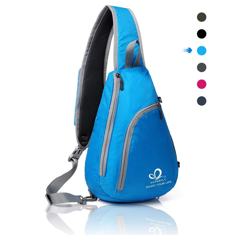 Waterfly Chest Sling Shoulder Backpacks Bags Fashion Cute Crossbody Rope Triangle Rucksack for Hiking or Multipurpose Daypacks