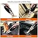 Car Vacuum Cleaner with LED Light, HOTOR DC12-Volt Wet/Dry Portable Handheld Auto Vacuum Cleaner for Car,16.4FT(5M)Power Cord with Carry Bag(Black)