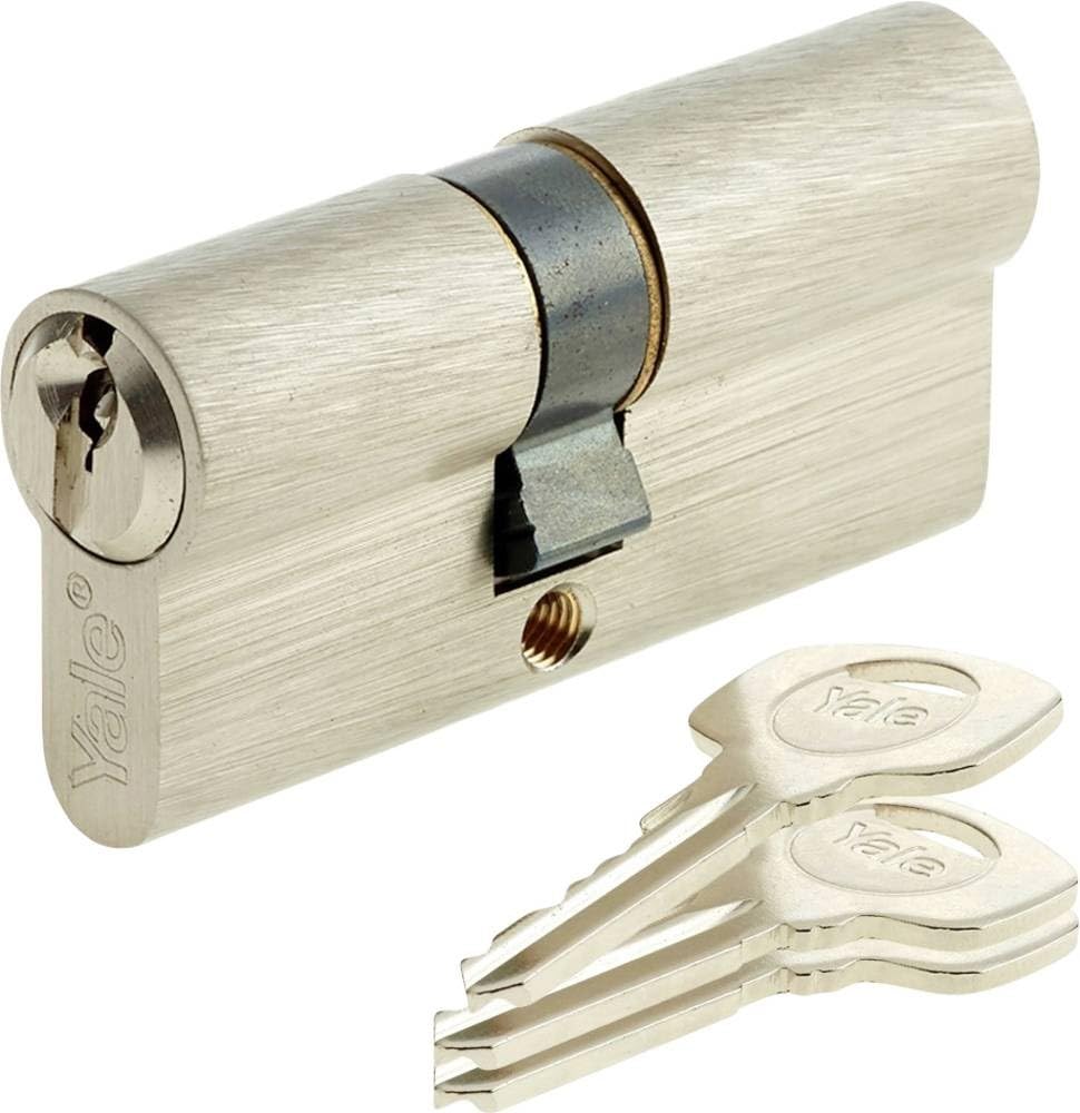 Yale 10-0252-2727-00-2101 Matt Nickel Plated Double Cylinder