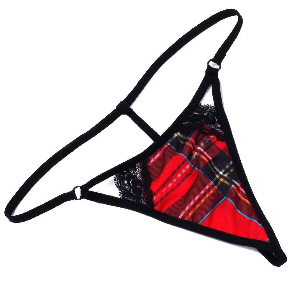 ETAOLINE Womens Low Waist Thong Lace Panties G-String Underwear T-Back ...