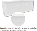 Elegant 1200mm LED TV Cabinet White Gloss with Ambient Lights 32-47 inch view 9