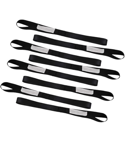MECCANIXITY Ratchet Double J Strap Hook – 6613 Lbs Load Capacity, 6 Pack, Electrophoretic Black Metal, For Tie Down Straps On Trucks & Trailers