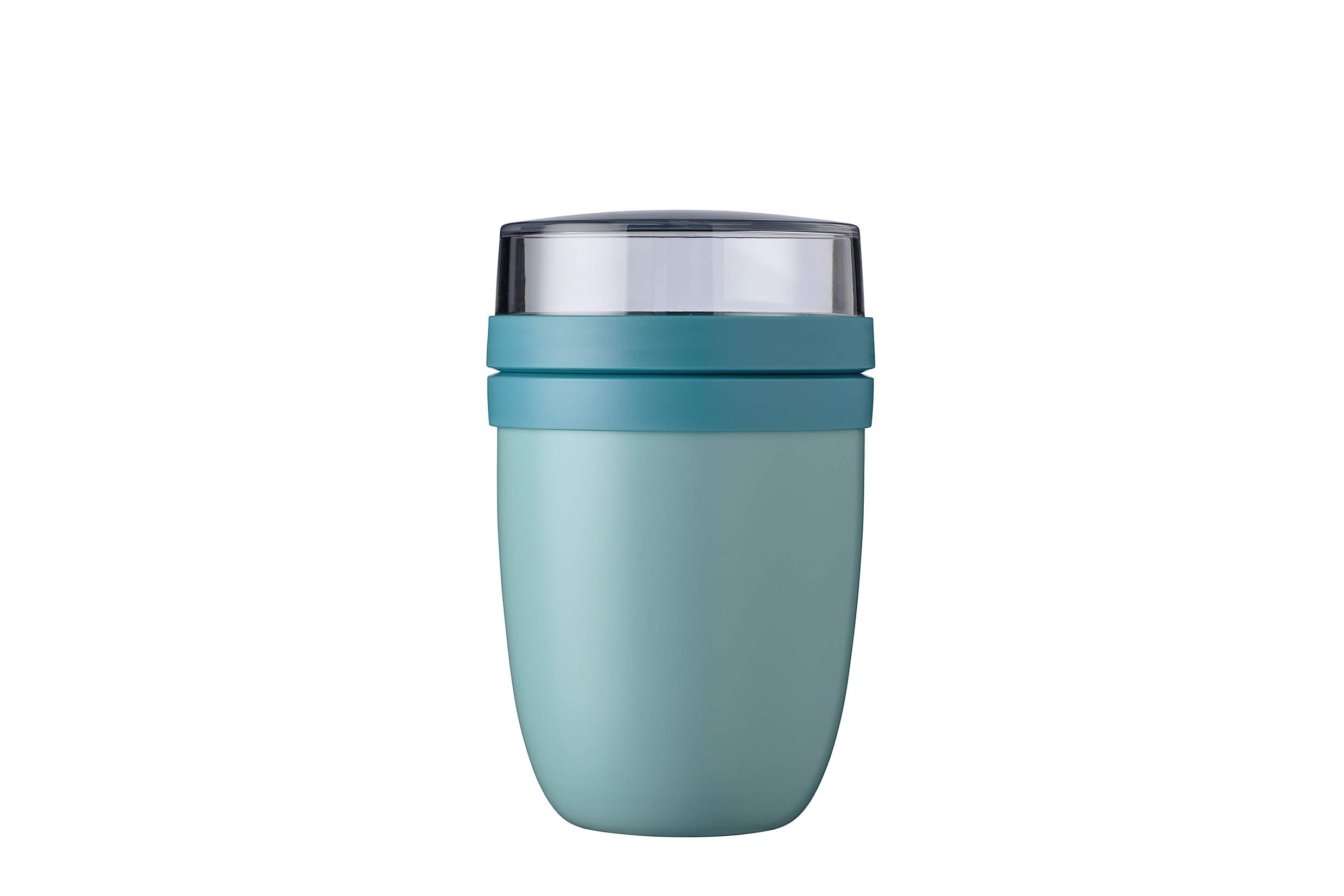 Photo 1 of ** DAMAGE** Mepal, Insulated Lunchpot with 2 Lids, a Detachable Small Storage Container for Nuts or Fruit, Portable, BPA Free, Nordic Green, 4.2 inch Diameter, 1 Count