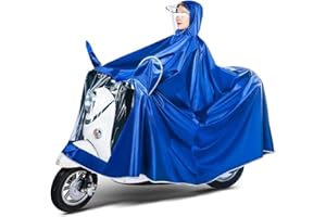 Ponchos,rain Poncho for Bike Riding,Mobility Scooter Rain Poncho Scooter Motorcycle Raincoat Cover with Mirror Slots Cycling 