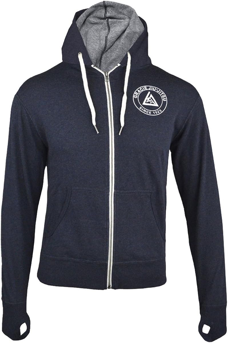 gracie jiu jitsu zip up hoodie