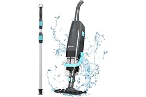 PoolMr Cordless Handheld Pool Vacuum, Rechargeable Pool Cleaner with Powerful Suction for Above Ground Pools, Spas, Hot Tubs, 60 Mins Runtime, Perfect for Cleaning Leaves, Dirt and Sand & Silt, Black