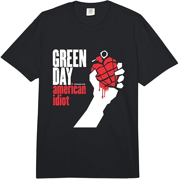 Amazon.com: Hot Topic Green Day American Idiot T-Shirt Black XS