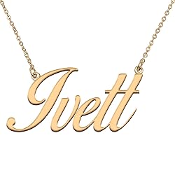 HUAN XUN Customized Custom Simple Any Name Necklace