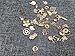 Yansanido 100 Gram (approx 40-60pcs) Assorted DIY Antique Charms Pendant Mixed Charms Pendants (Gold)